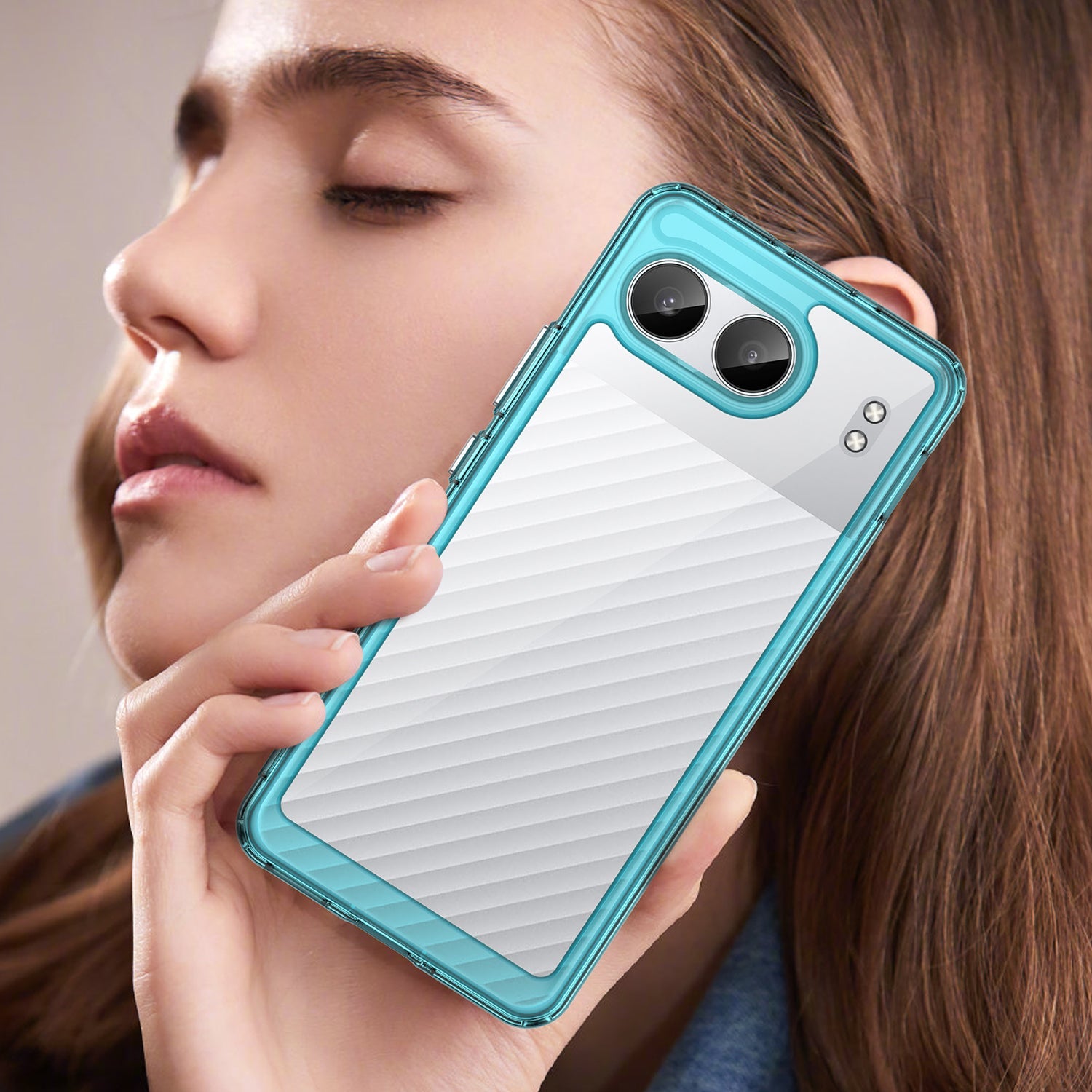 Oneplus Nord 4 Soft Gel Bumper Case [Clear Blue]