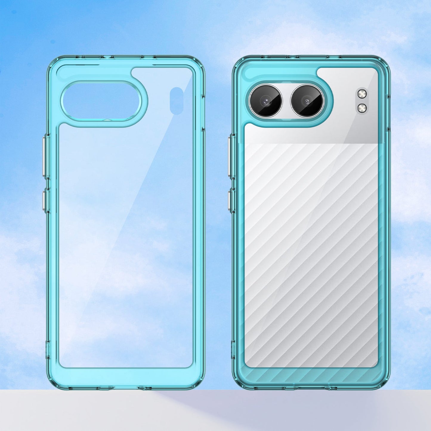 Oneplus Nord 4 Soft Gel Bumper Case [Clear Blue]