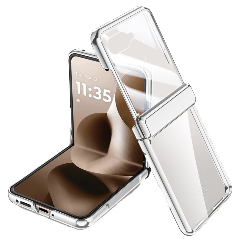 Razr 60 Ultra Electroplated Hinge Case [Silver]