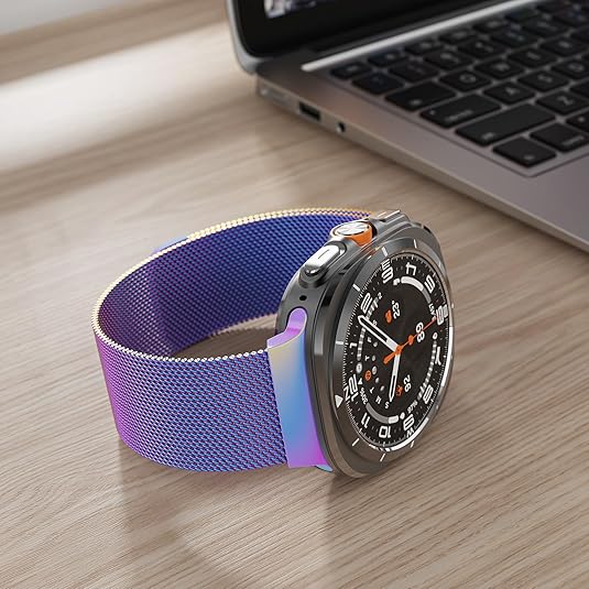Samsung Galaxy Watch Ultra 47Mm Milanese Loop Strap [Rainbow]