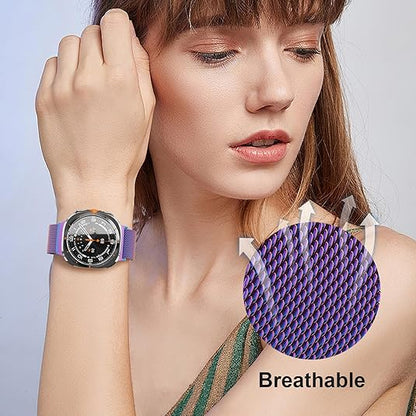 Samsung Galaxy Watch Ultra 47Mm Milanese Loop Strap [Rainbow]