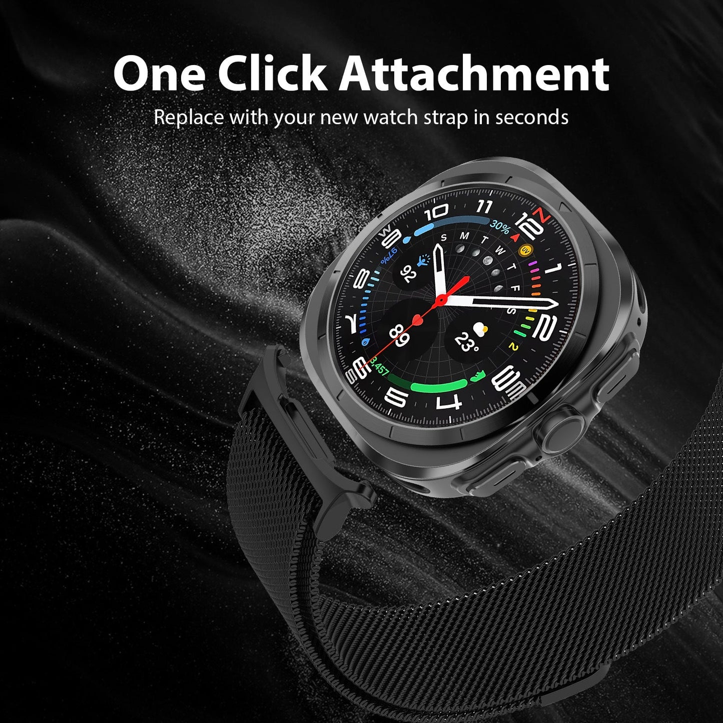 Samsung Galaxy Watch Ultra 47Mm Milanese Loop Strap [Rainbow]
