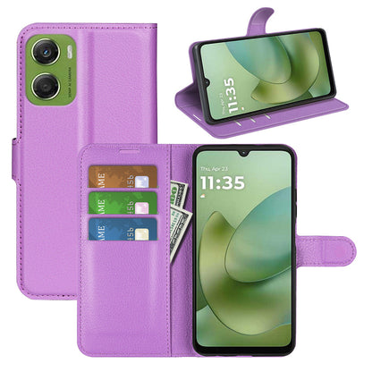 Moto G06 Pu Wallet Case [Purple]