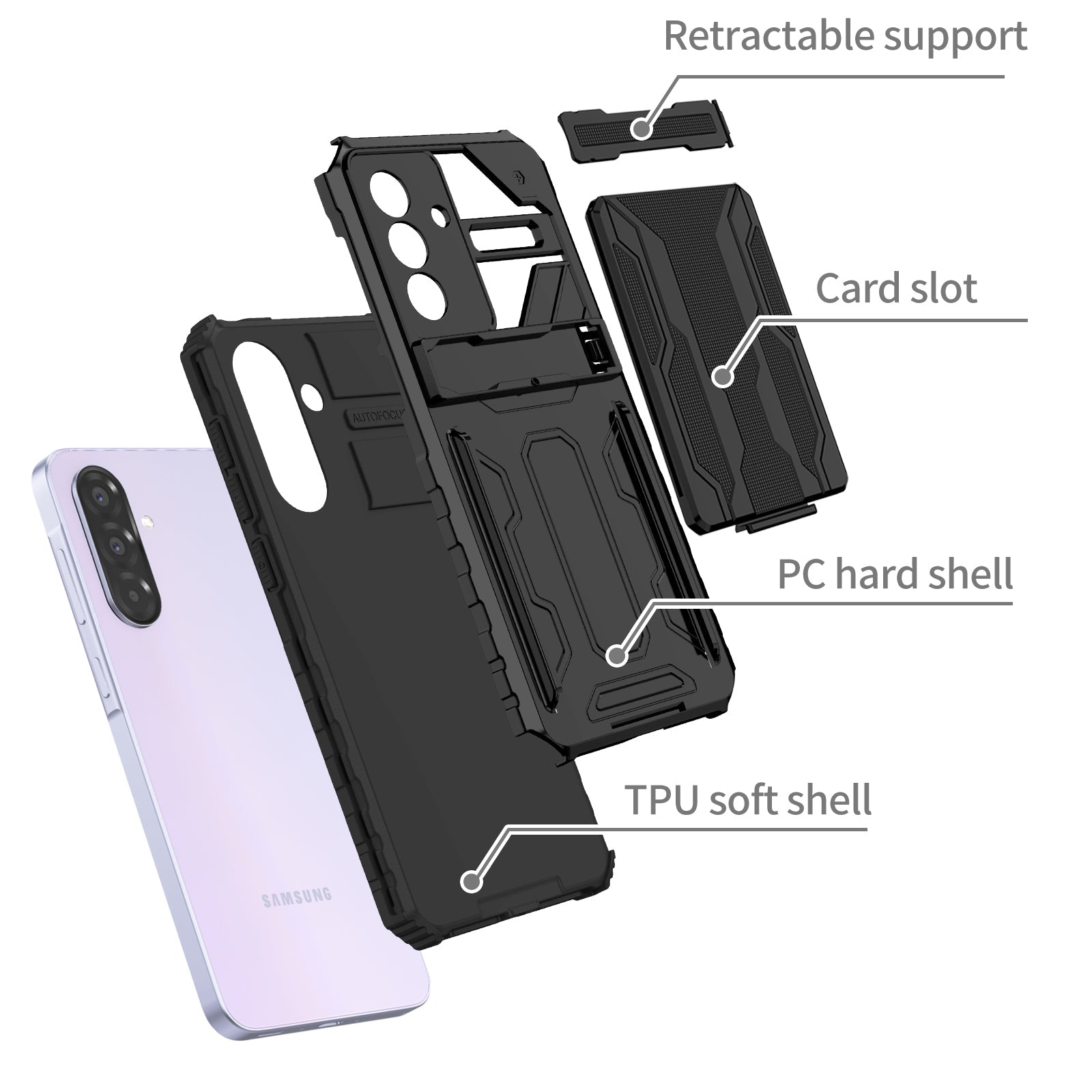 Galaxy A56 5G Heavy Duty Case [Black]