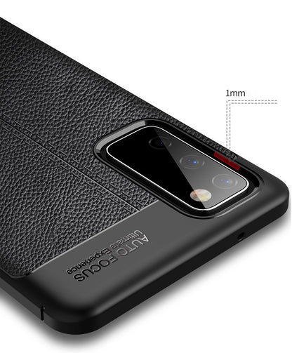 Samsung Galaxy S20 FE Leather Texture Case Black