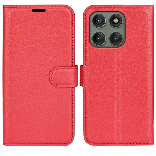 Moto Edge 60 Fusion Pu Wallet Case [Red]
