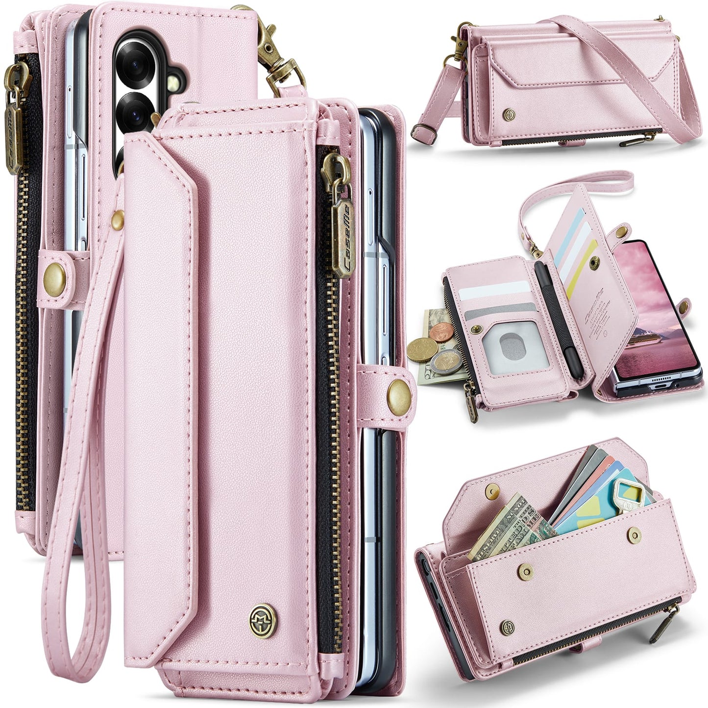 Galaxy Z Fold 7 Crossbody Wallet [Pink]