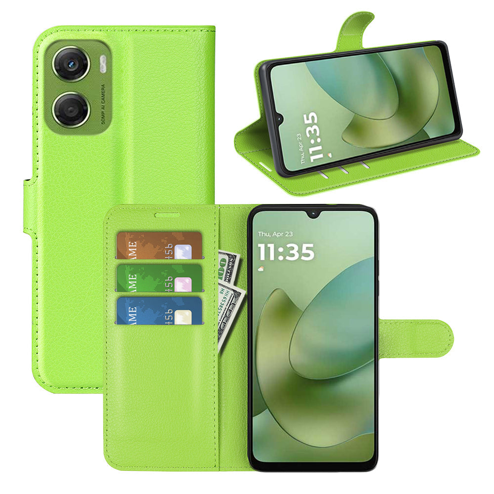 Moto G06 Pu Wallet Case [Green]