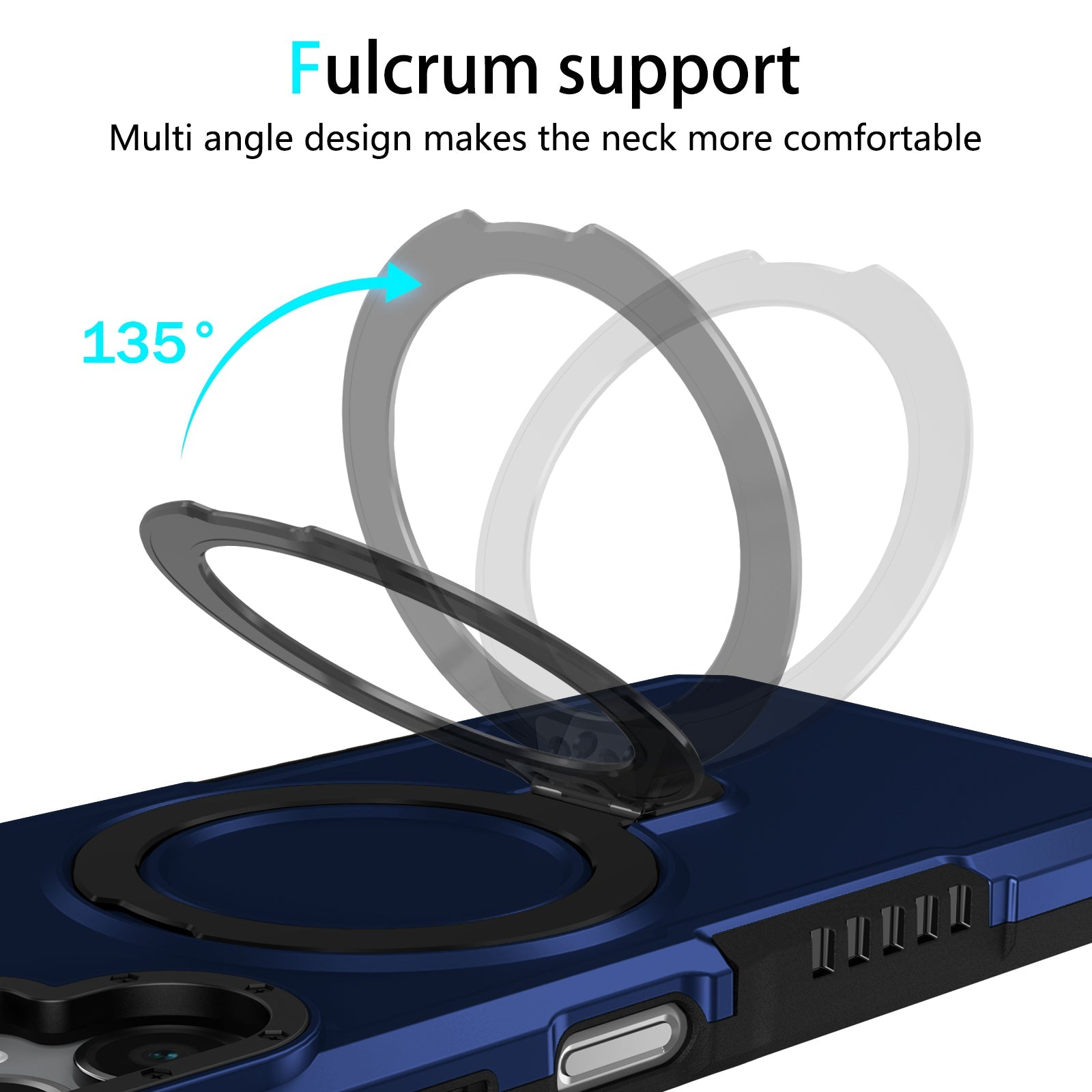Galaxy A06 4G Kickstand Heavy Duty Case [Navy]