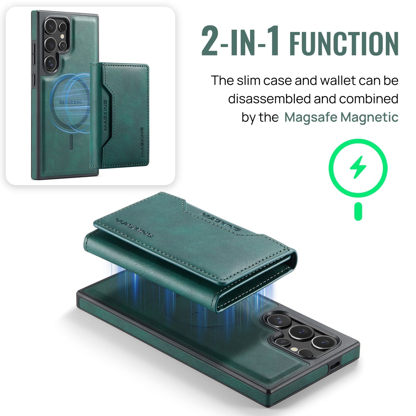 Galaxy S25 Ultra Magsafe Wallet [Green]