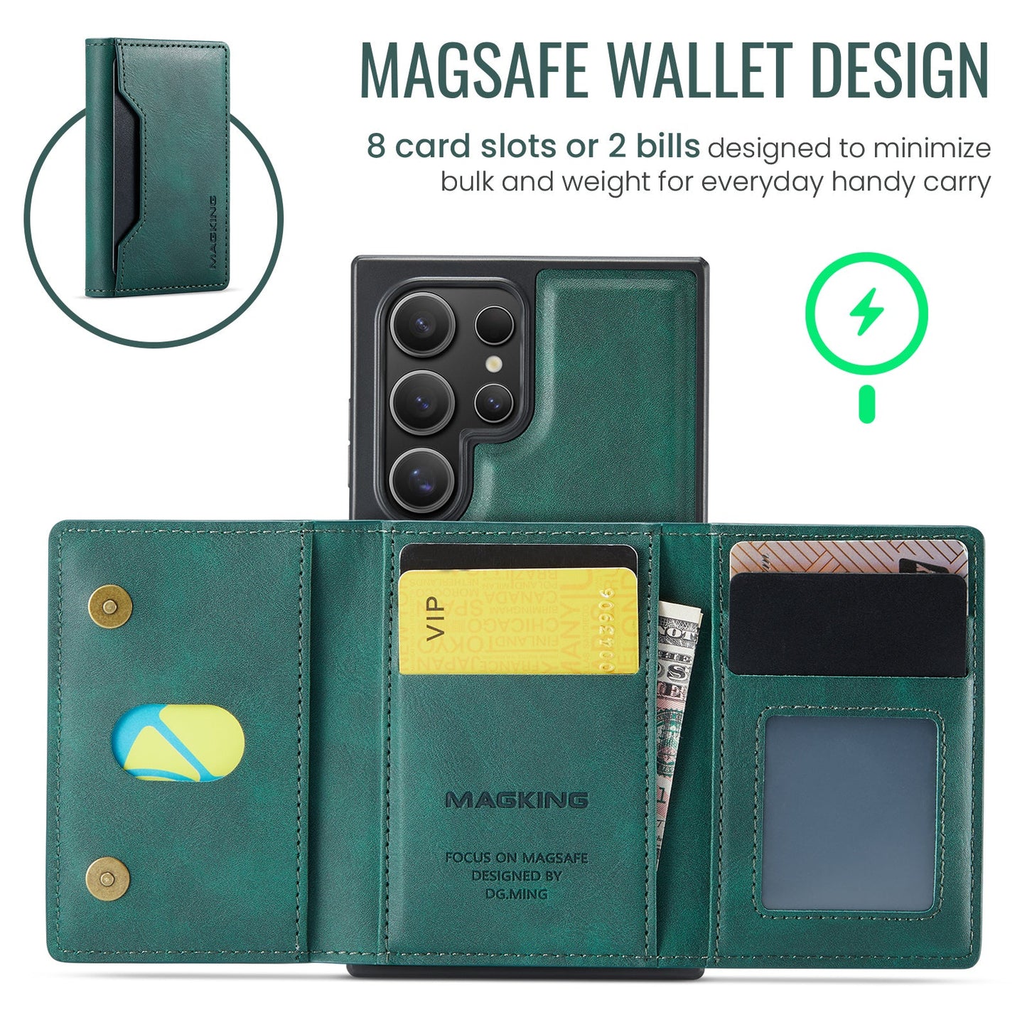 Galaxy S25 Ultra Magsafe Wallet [Green]