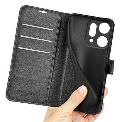Oppo Reno 14 Pro 5g Pu Wallet Case [Black]