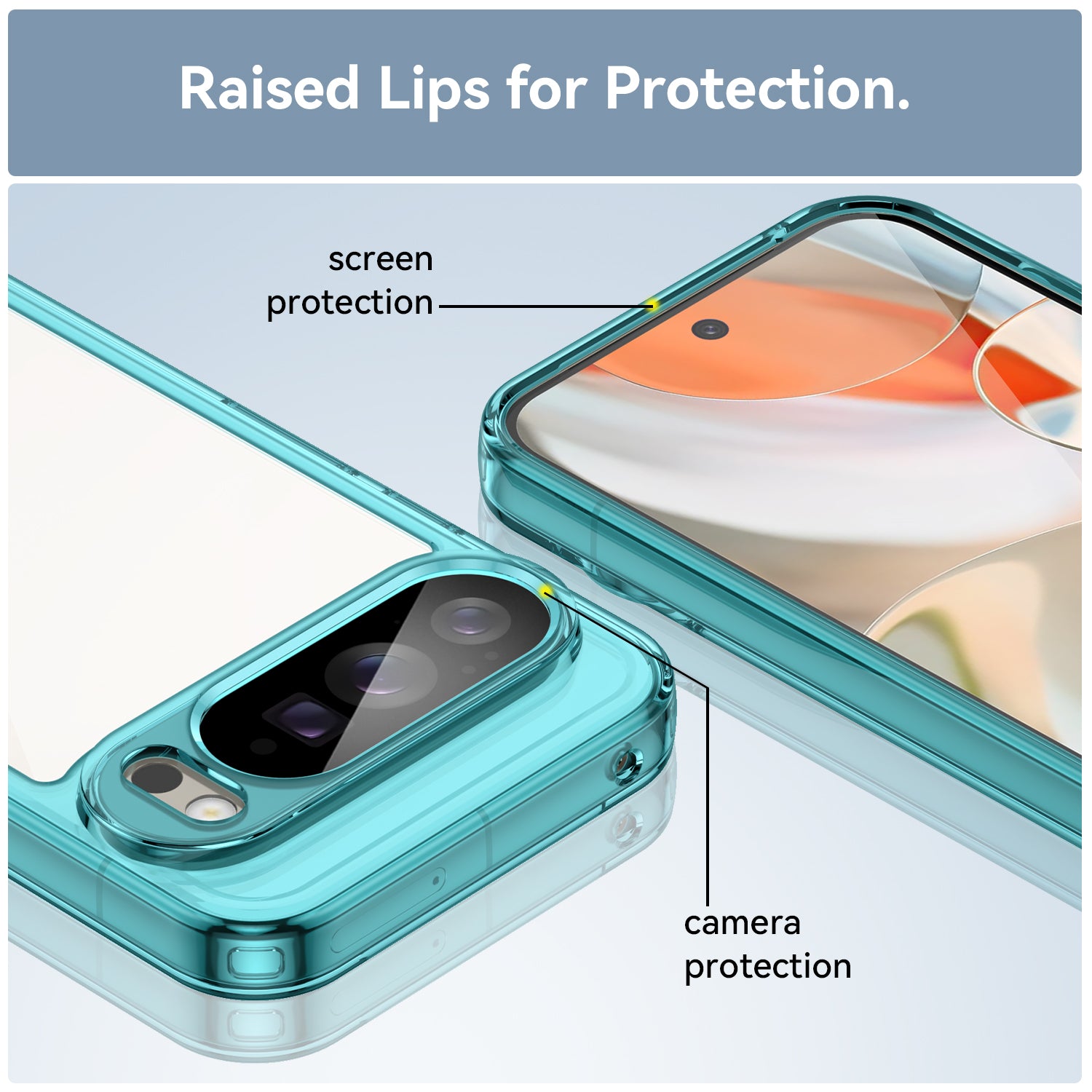 Google Pixel 10 Pro Xl Soft Gel Case [Clear Blue]