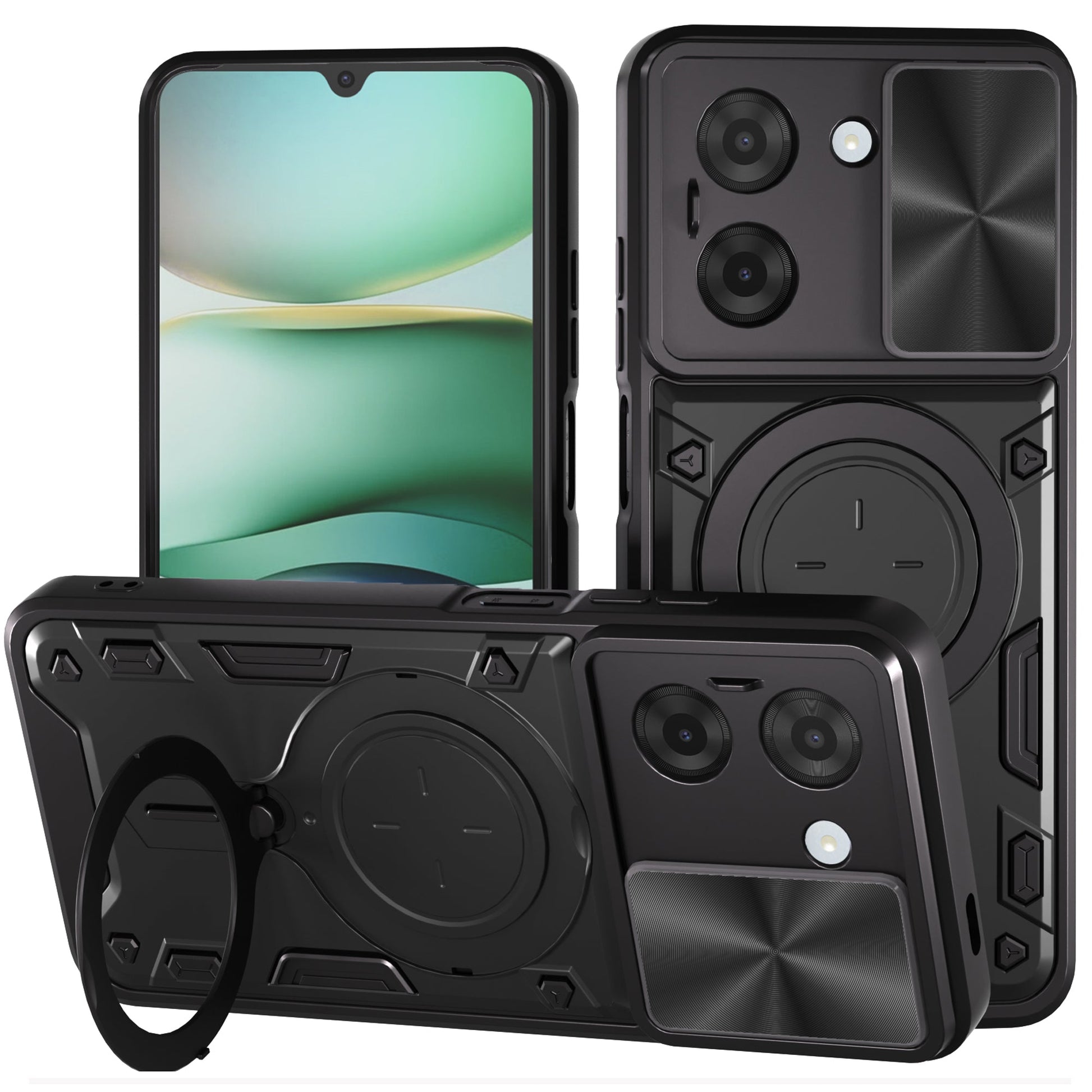 Xiaomi Redmi A5 Ring Kickstand Case [Black]
