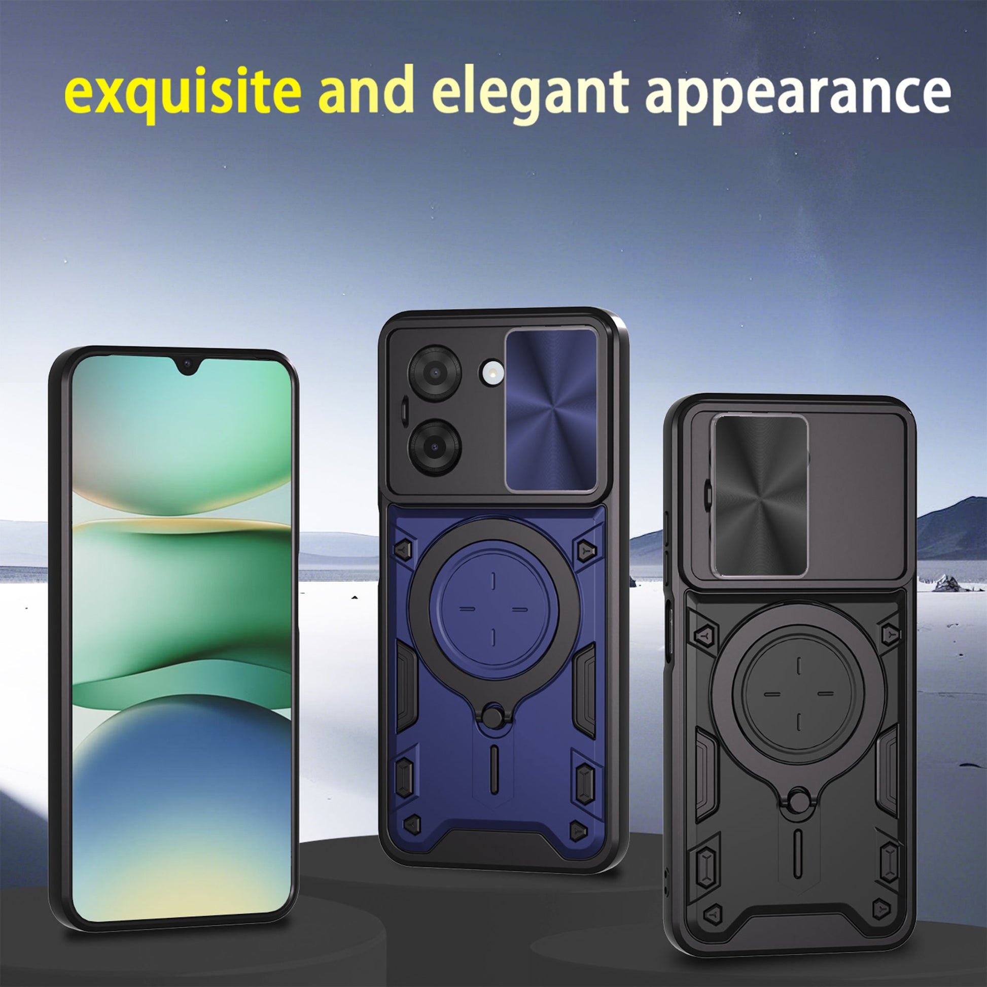 Xiaomi Redmi A5 Ring Kickstand Case [Black]