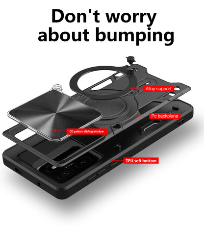 Xiaomi 15t Pro Ring Kickstand Case [Black]