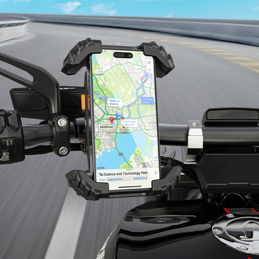 Acefast Premium Bike / Motorbike Phone Holder w/ Anti Skid & Shock Absorbing (D23)