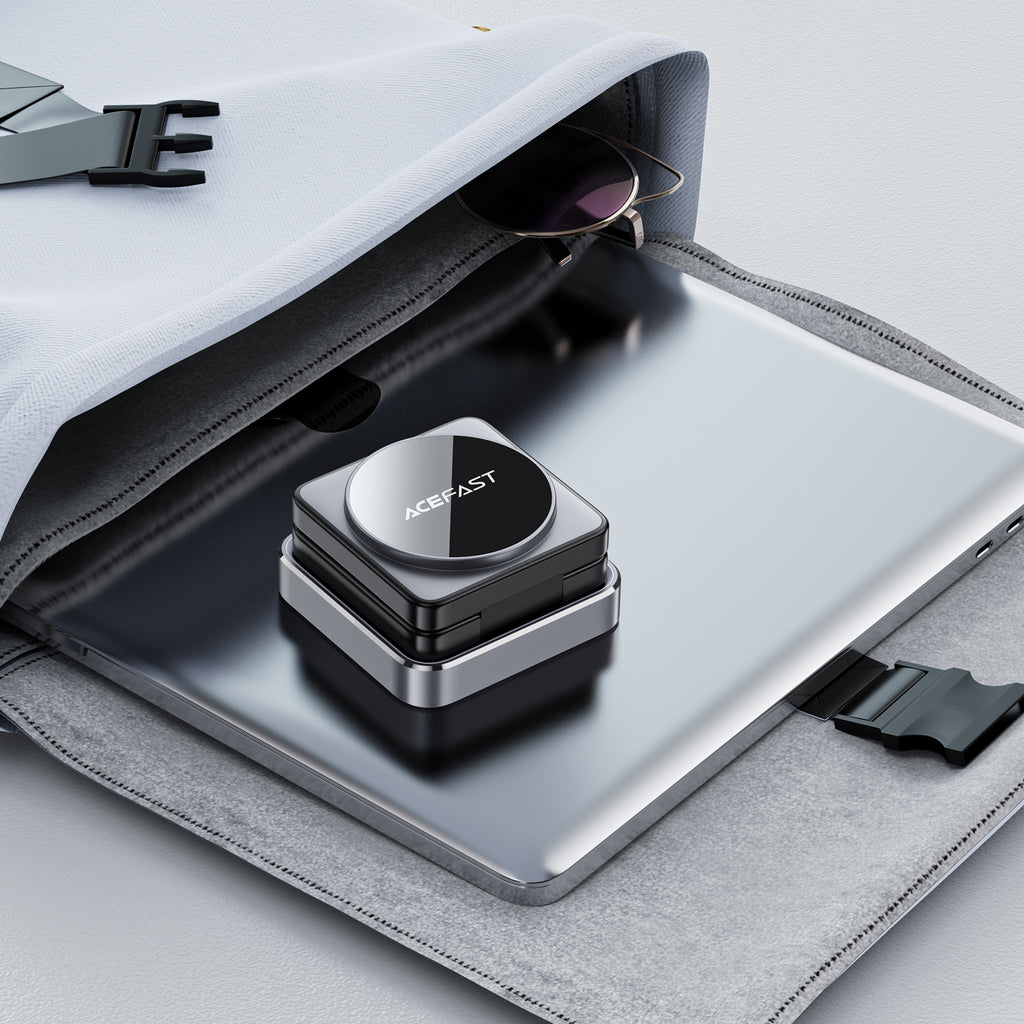 Acefast 23W Premium 3-in-1 Magnetic Wireless Charger w/ Foldable Design, Ambient Light (E20)