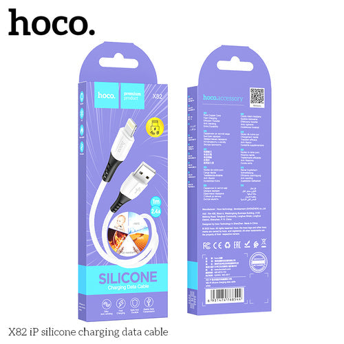 Ultra Soft Silicon Cable (X82) - Lightning [White]