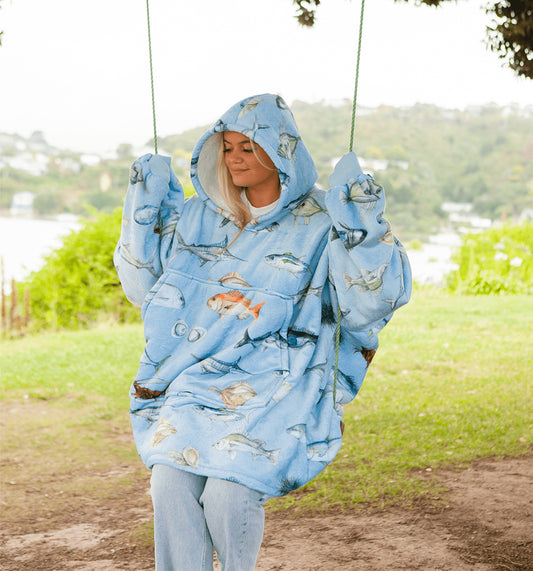 Moana Road Mega Hoodie Kids [ NZ Fishing Club - 5008]