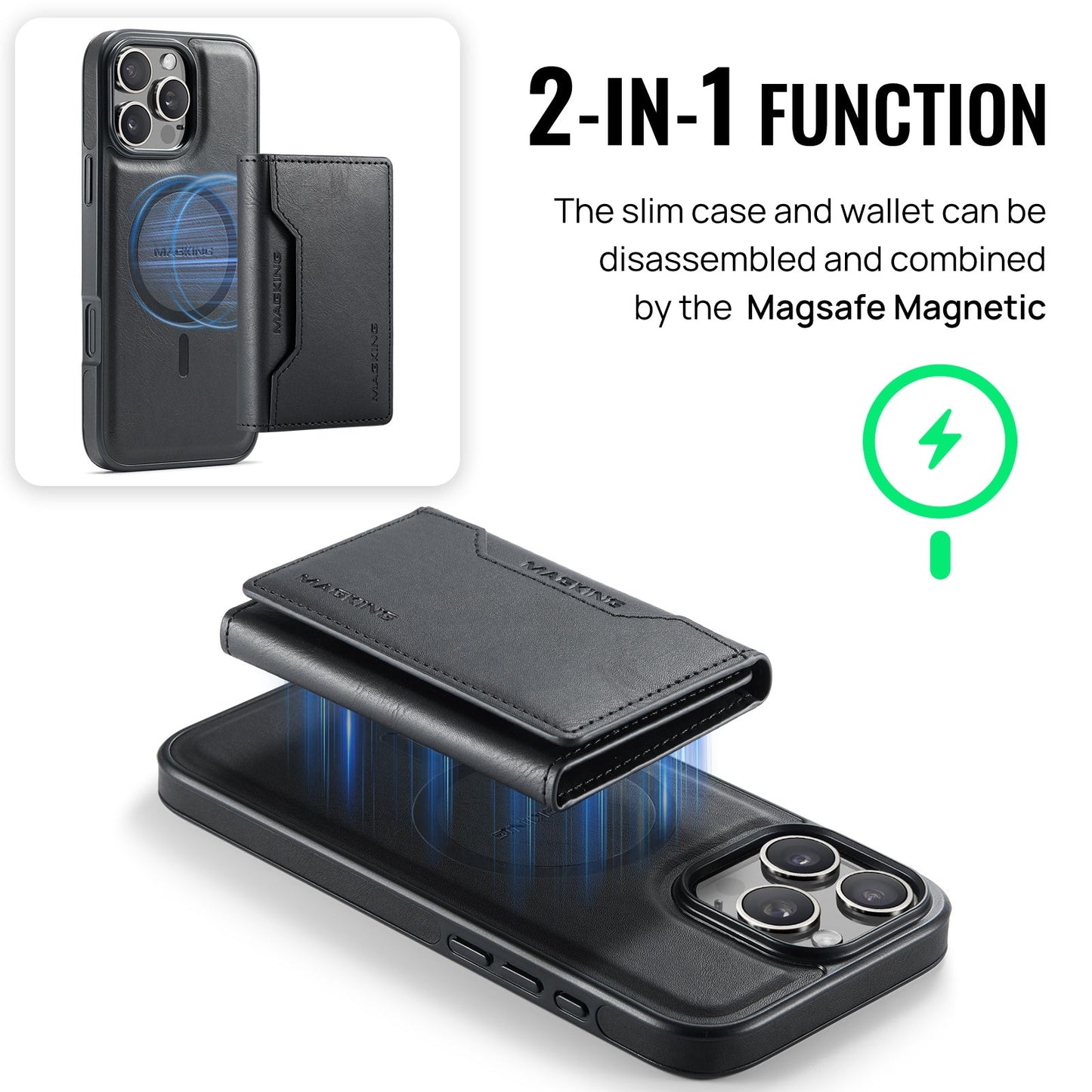 Iphone 16 Pro Max Magsafe Wallet [Black]