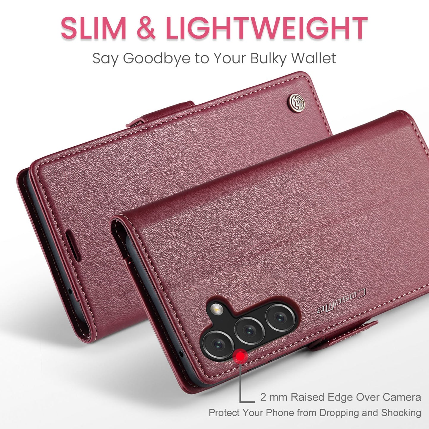 Samsung Galaxy A17 5G Pu Wallet Case [Maroon]