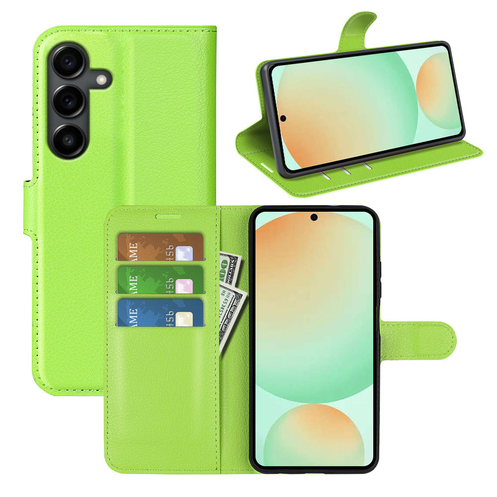 Galaxy S25fe Pu Wallet Case [Green]