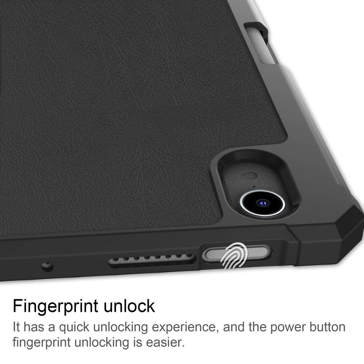 Ipad Mini 7 (A17 Pro 2024) Pen Holder Case [Black]
