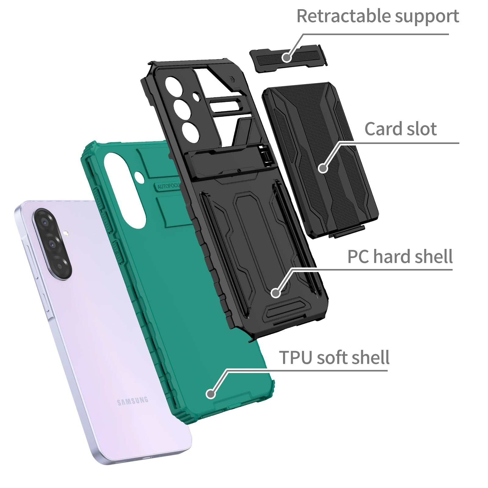 Galaxy A56 5G Heavy Duty Case [Teal]