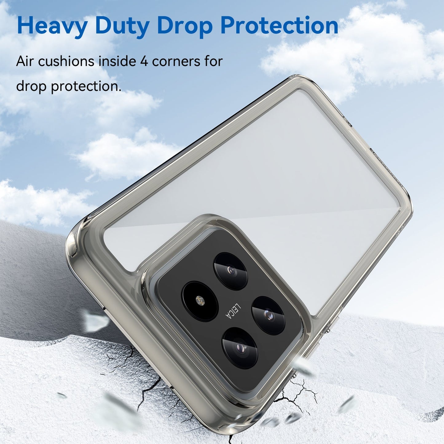 Xiaomi 14 Soft Gel Bumper Case [Clear Grey]
