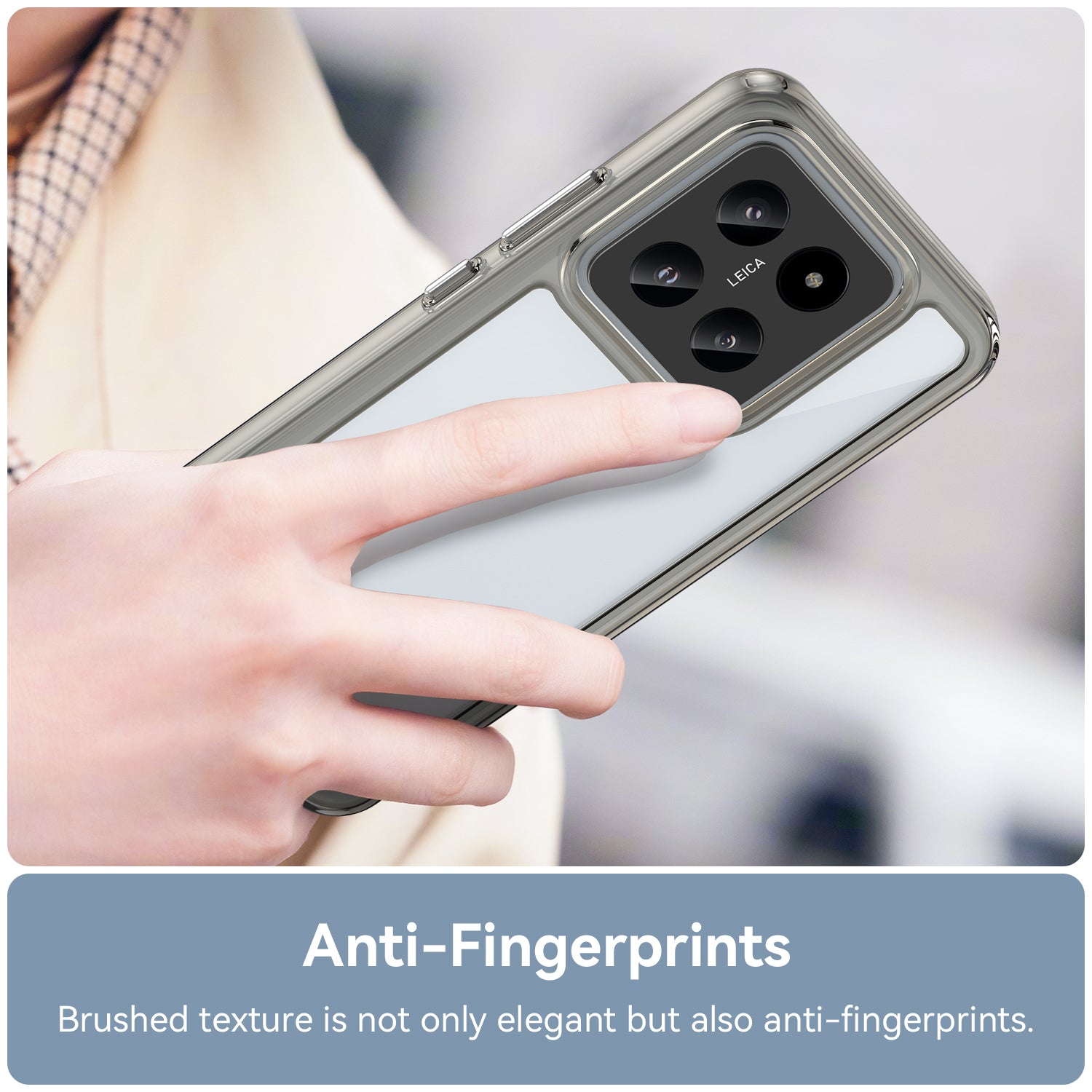 Xiaomi 14 Soft Gel Bumper Case [Clear Grey]