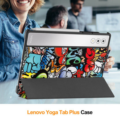 Lenovo Yoga Tab Plus 12.7 Tb520 Designer Tri-fold Case [Graffiti]