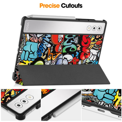 Lenovo Yoga Tab Plus 12.7 Tb520 Designer Tri-fold Case [Graffiti]