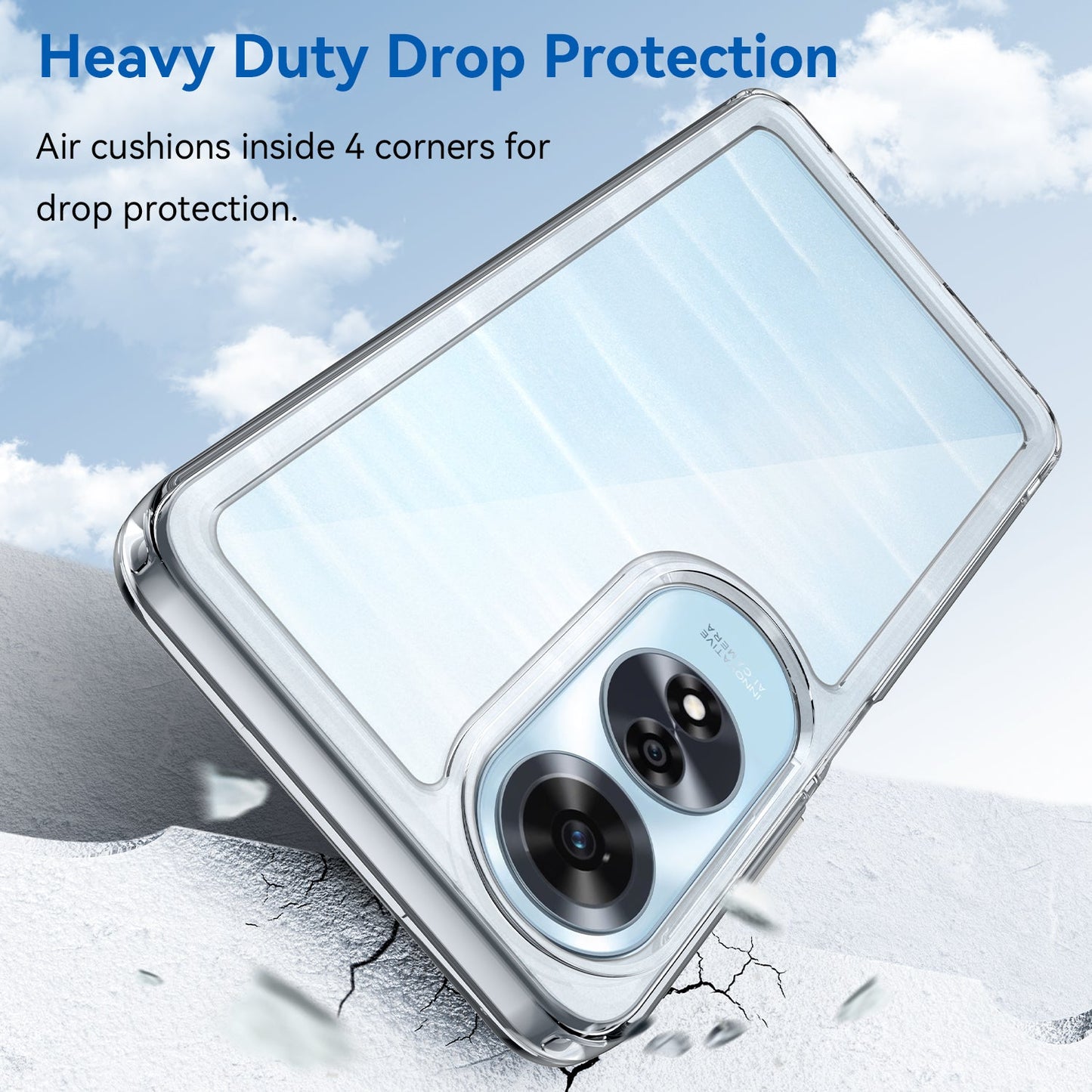 Oppo A60 4G Soft Gel Bumper Case [Clear]