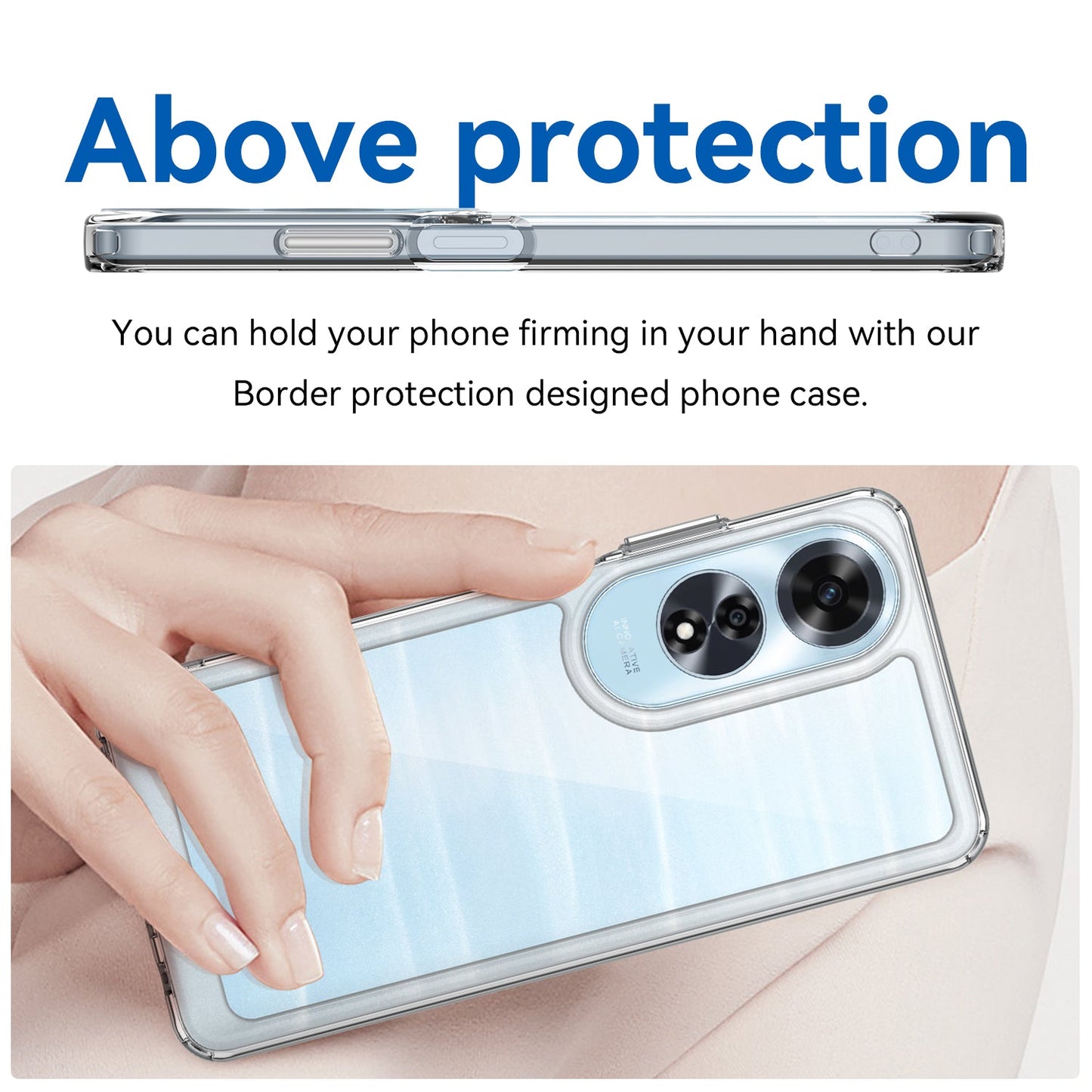 Oppo A60 4G Soft Gel Bumper Case [Clear]