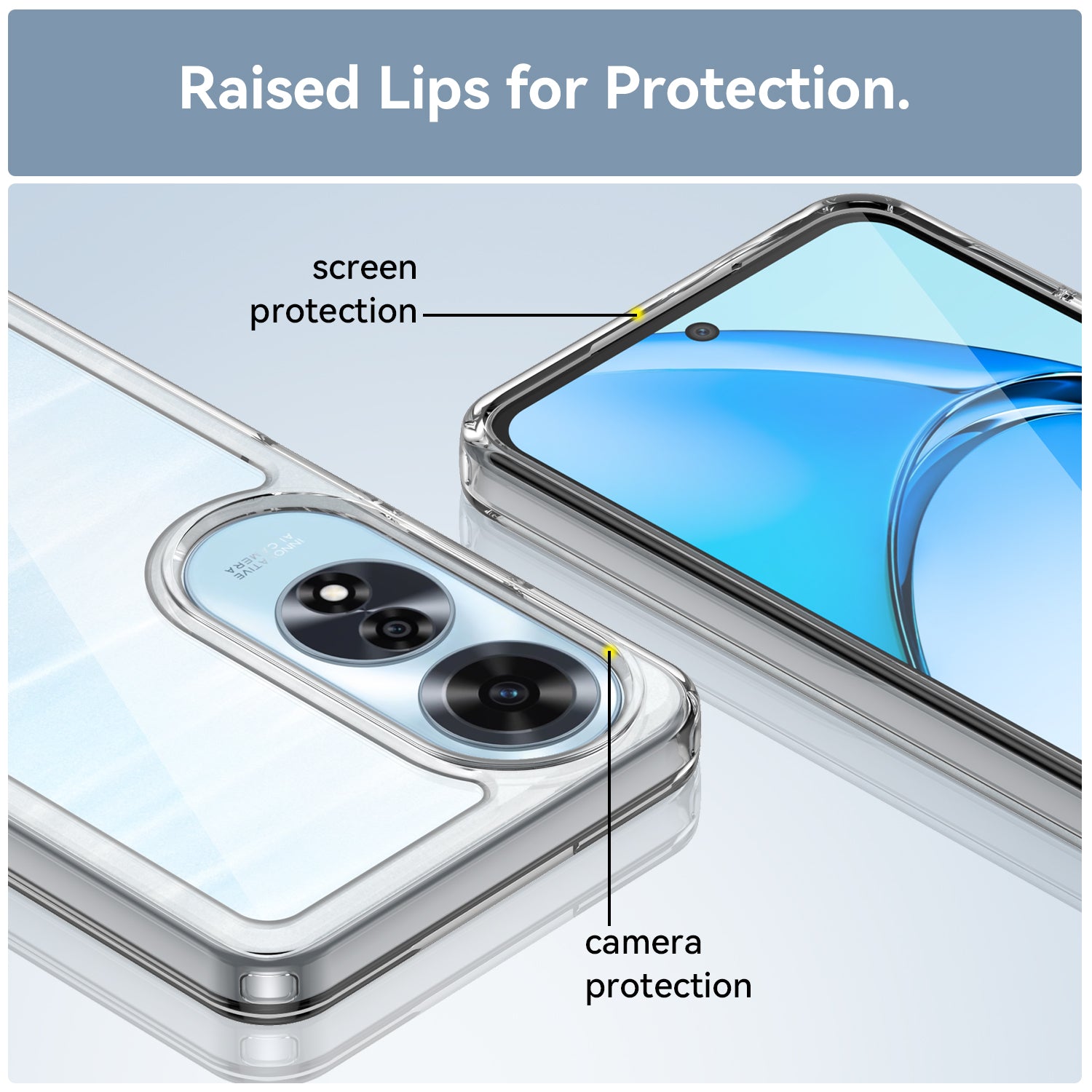 Oppo A60 4G Soft Gel Bumper Case [Clear]