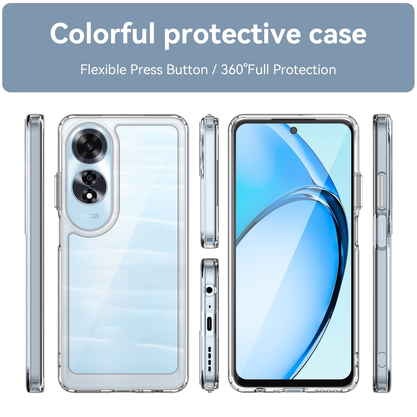 Oppo A60 4G Soft Gel Bumper Case [Clear]