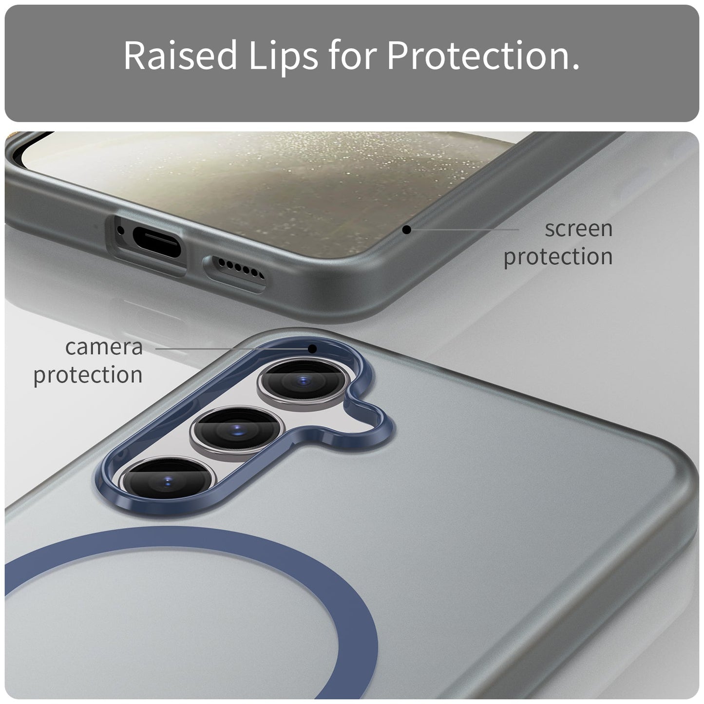Galaxy S24 / S25 Magsafe Soft Matte Case [Navy]
