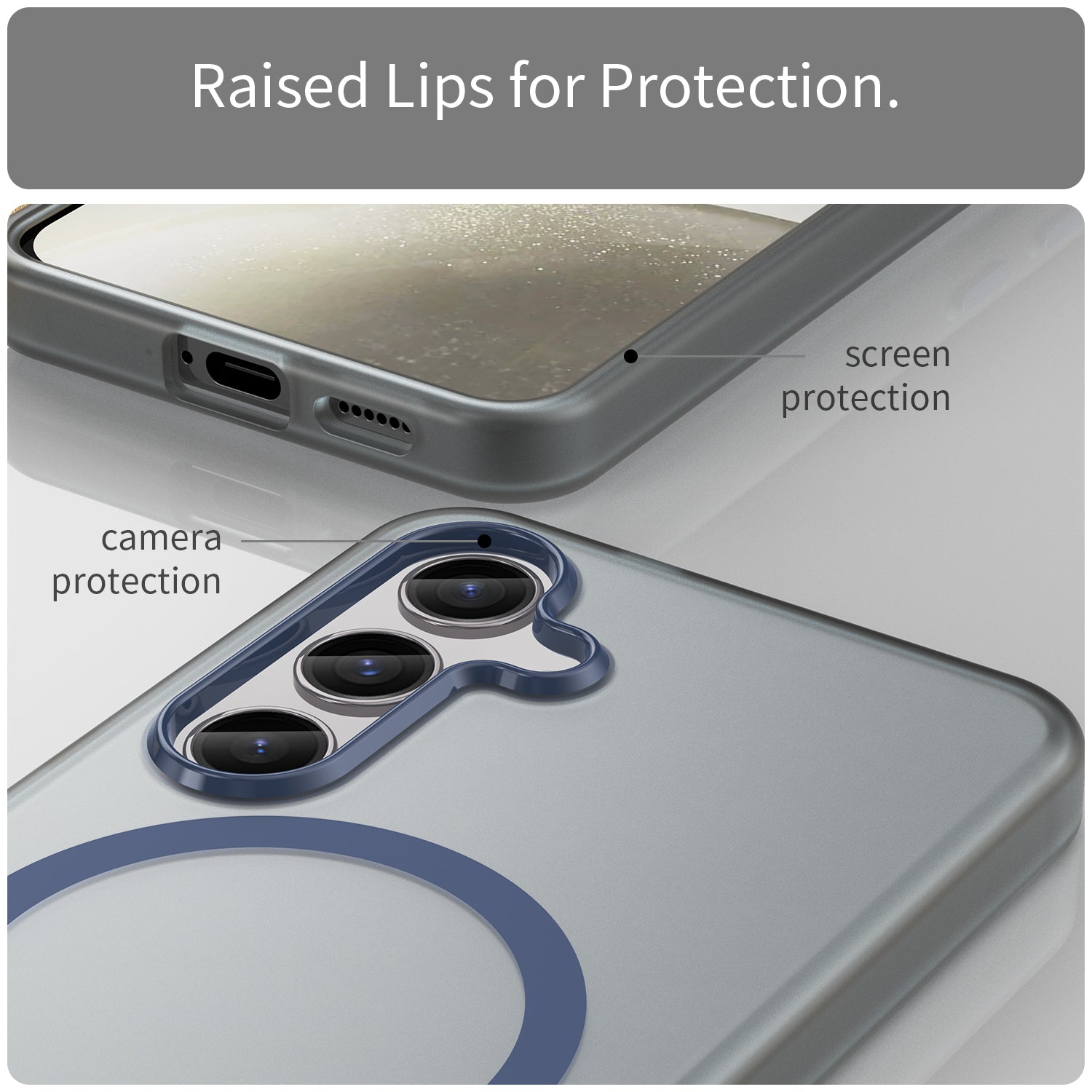 Galaxy S24 / S25 Magsafe Soft Matte Case [Navy]