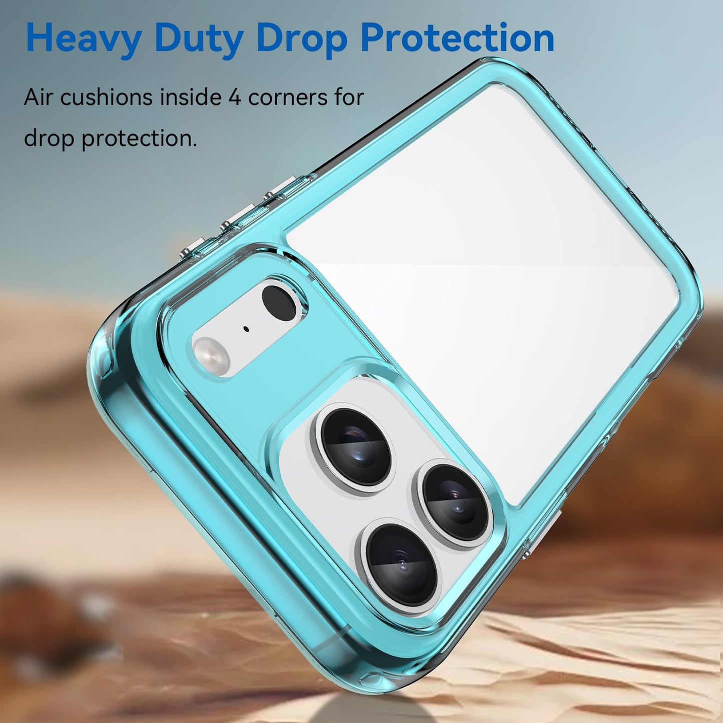 Iphone 17 Pro Soft Gel Case [Clear Blue]