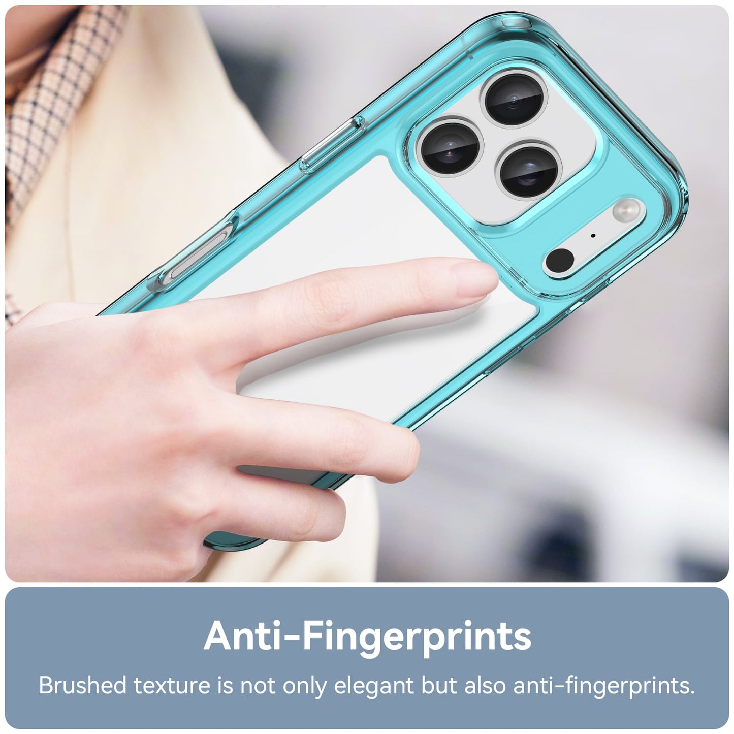 Iphone 17 Pro Soft Gel Case [Clear Blue]