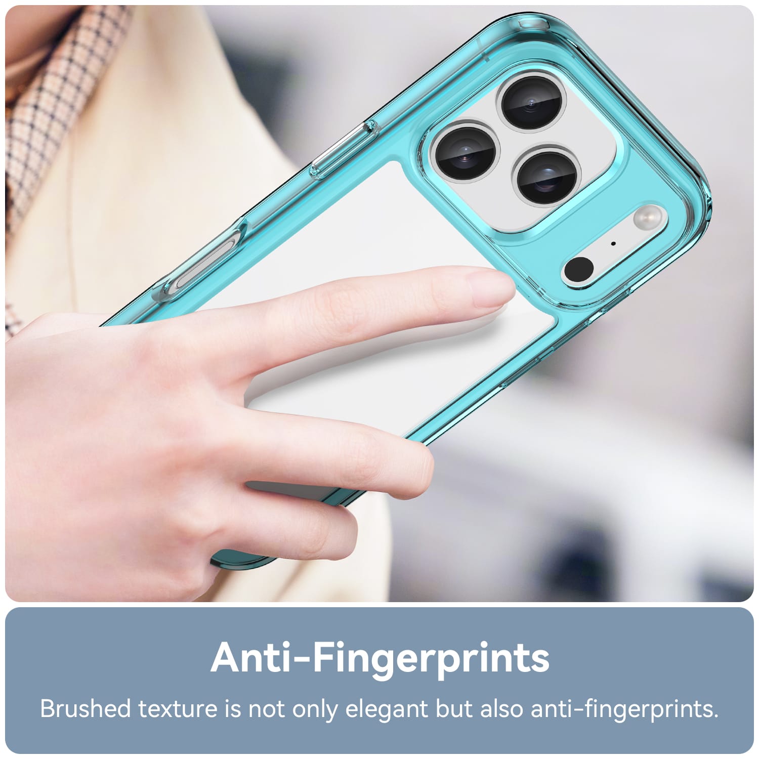 Iphone 17 Pro Soft Gel Case [Clear Blue]