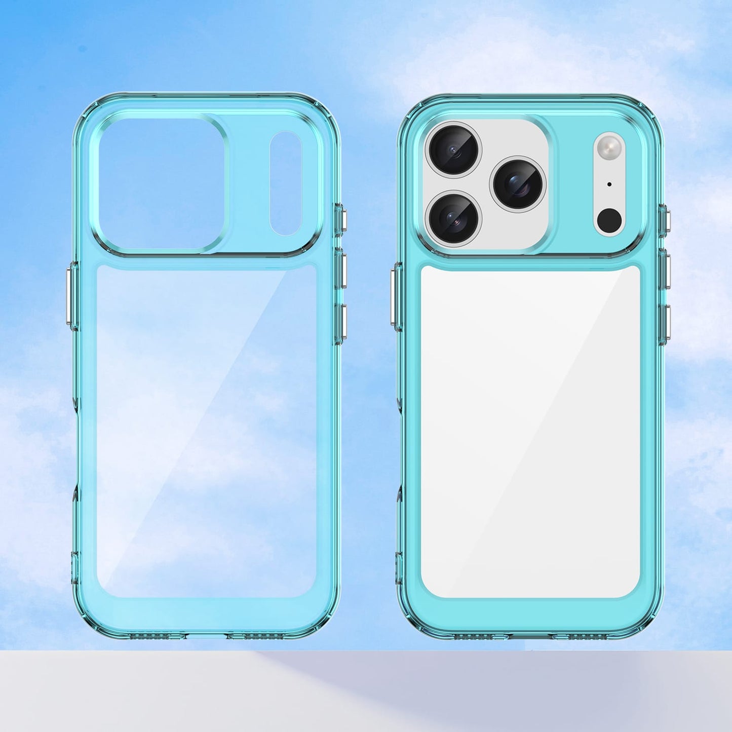 Iphone 17 Pro Soft Gel Case [Clear Blue]
