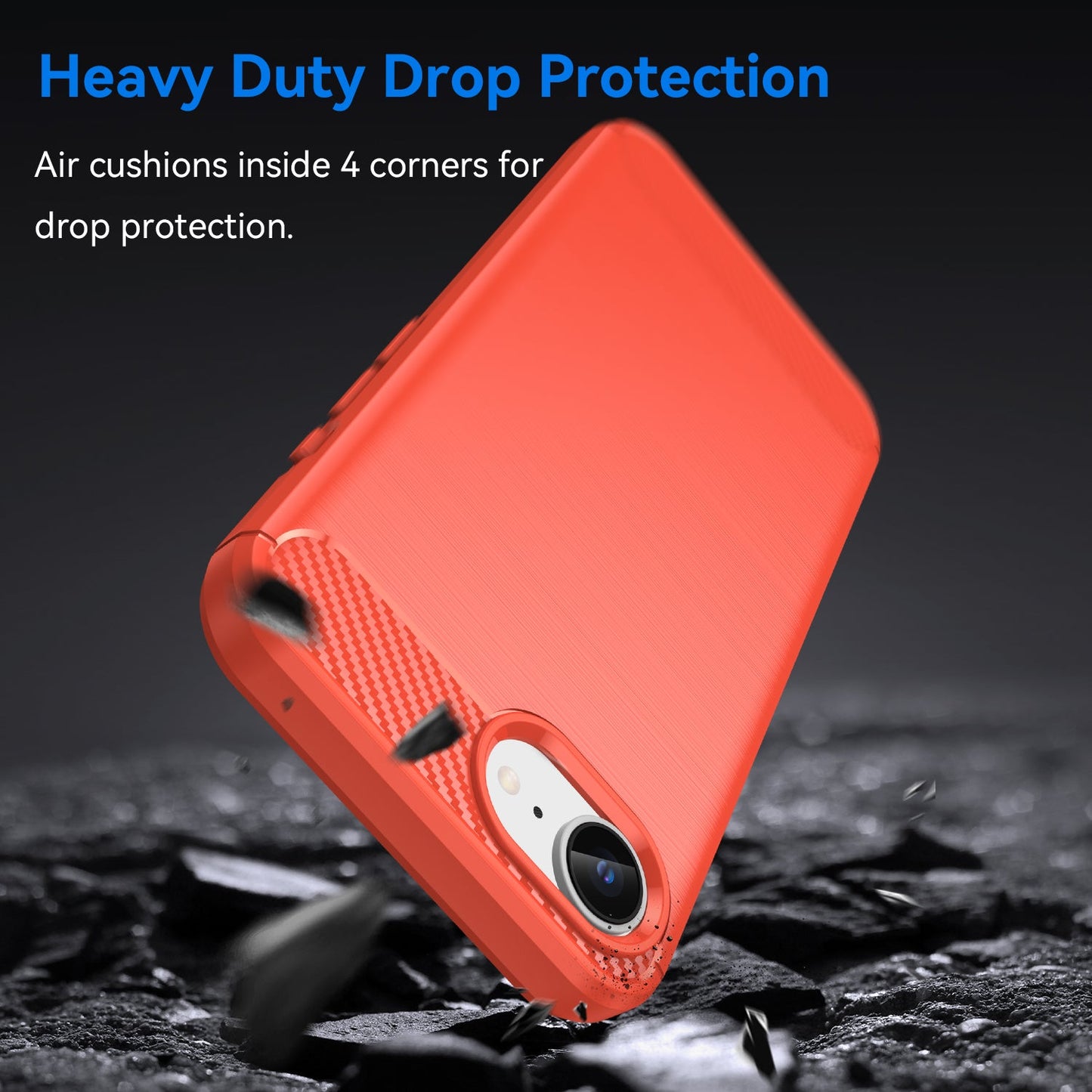 Apple iPhone 16E Carbon Fibre Case [Red]