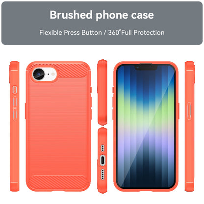Apple iPhone 16E Carbon Fibre Case [Red]
