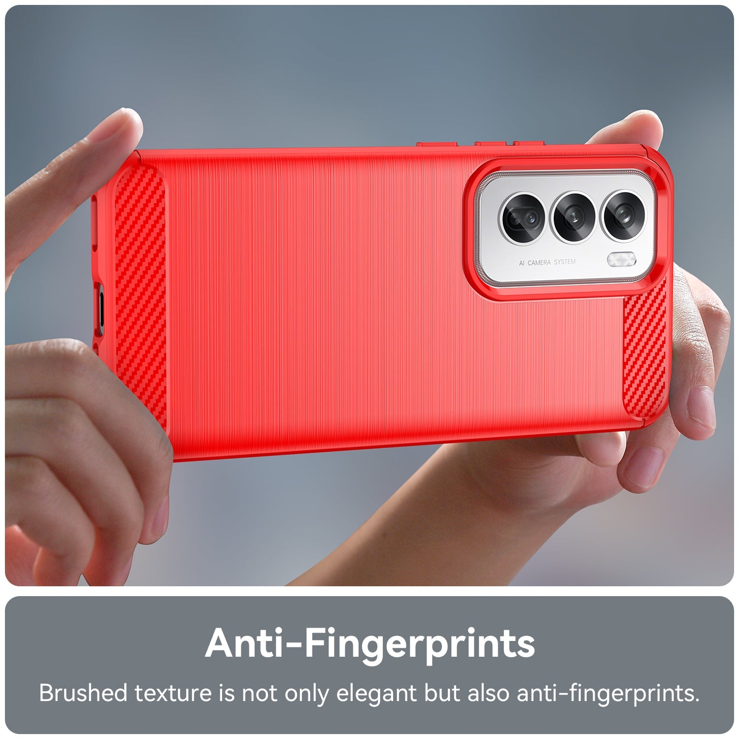 Oppo Reno 12 Pro Carbon Fibre Case [Red]