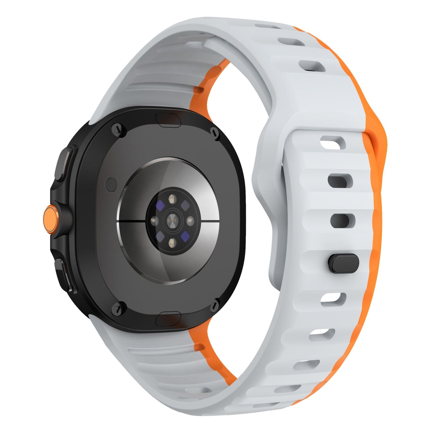 Samsung Galaxy Watch 8 Silicone Strap [Grey/orange]