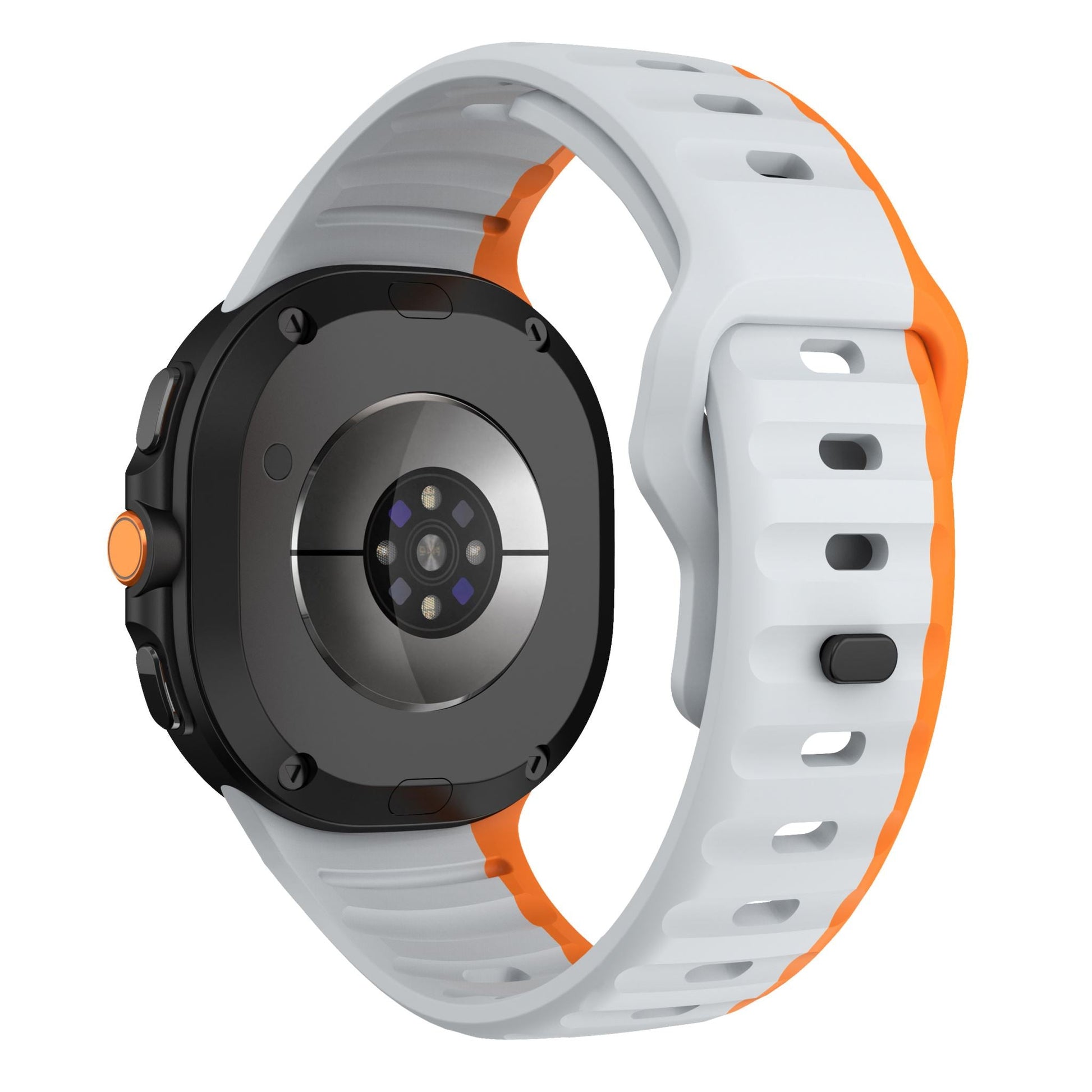 Samsung Galaxy Watch 8 Silicone Strap [Grey/orange]