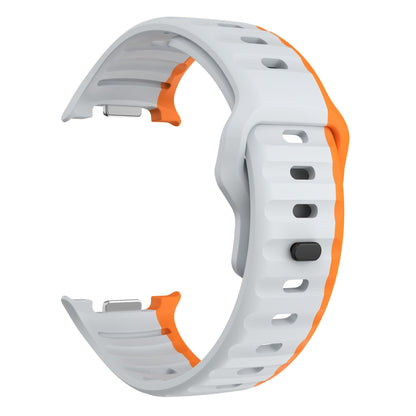 Samsung Galaxy Watch 8 Silicone Strap [Grey/orange]