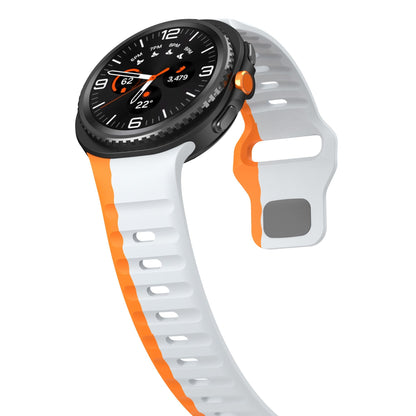 Samsung Galaxy Watch 8 Silicone Strap [Grey/orange]